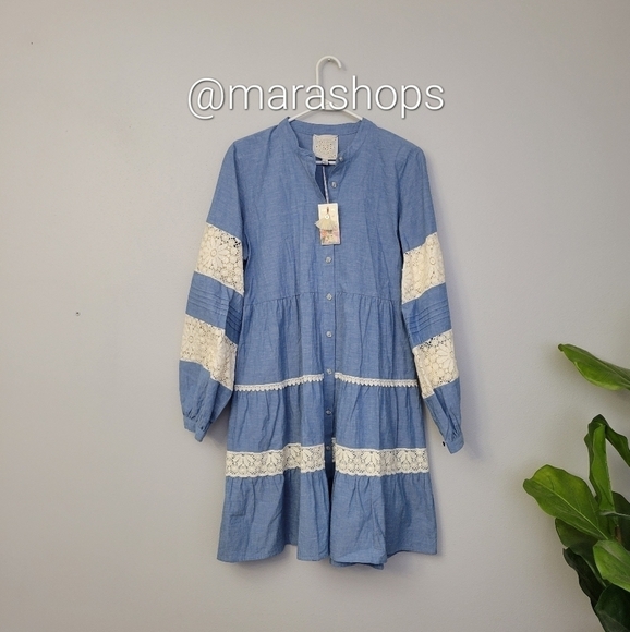 Johnny Was Laguna Pieced Mini Dress - Picture 3 of 9